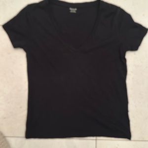 Madewell xxs black v neck tee
